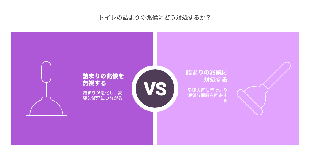 水が流れていても注意すべき“つまりの予兆”